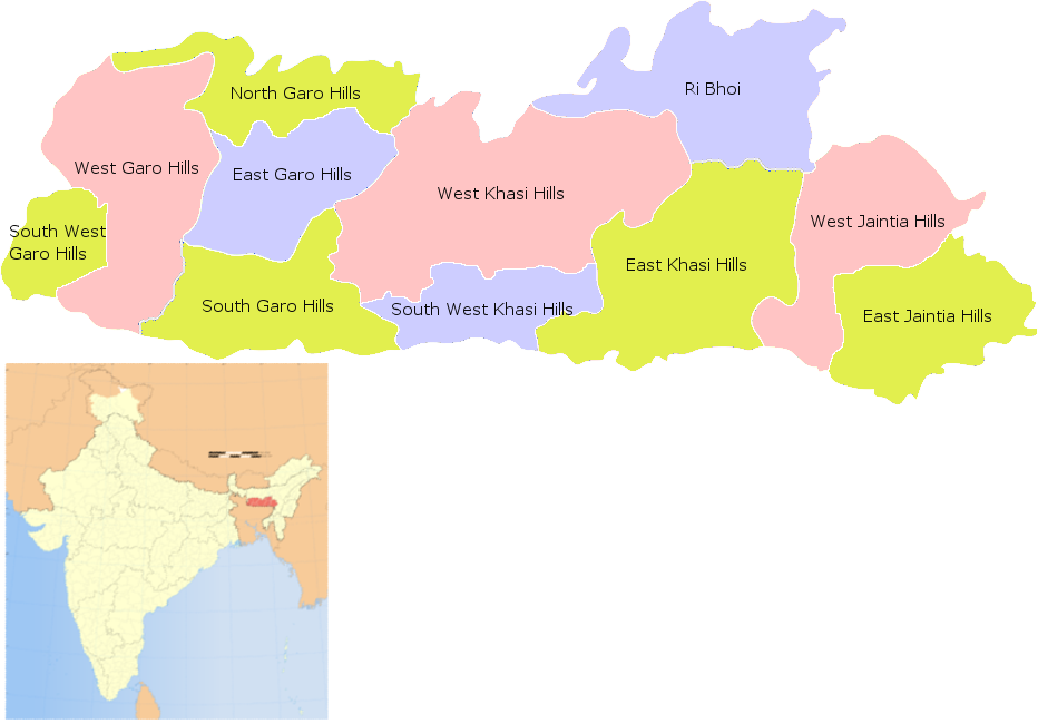 Meghalaya Map