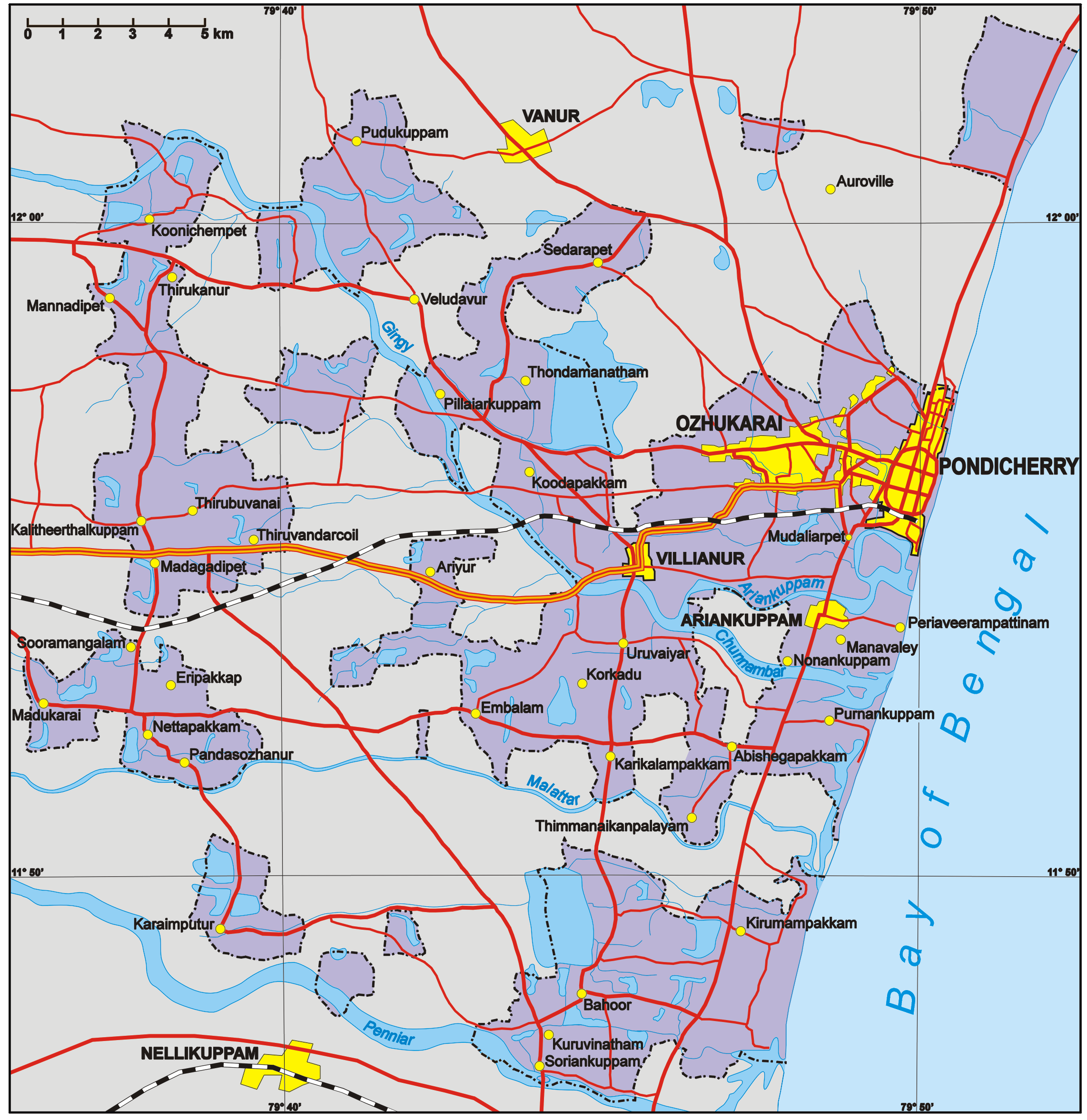 Puducherry Map