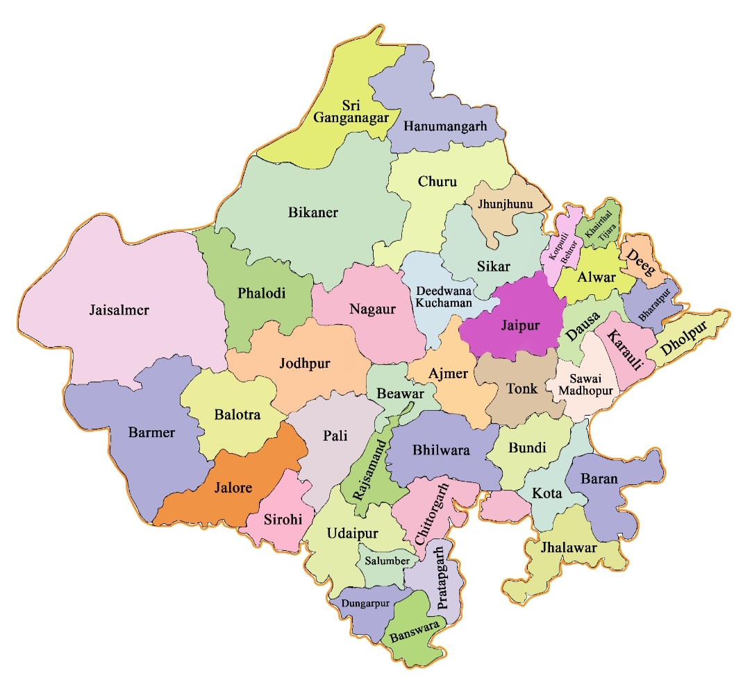 Rajasthan Map