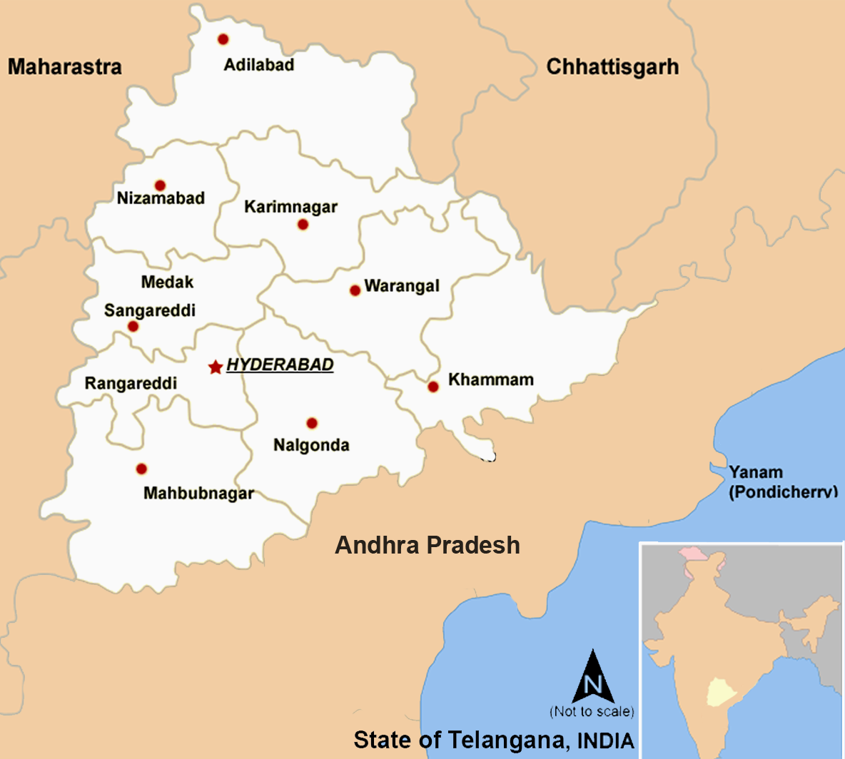 Telangana Map